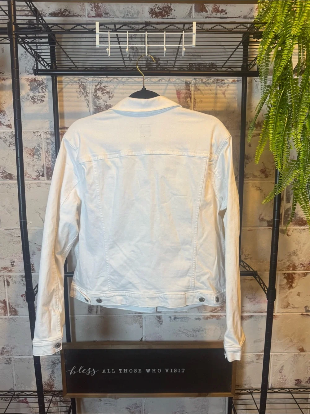 GAP Women's White Denim Jacket